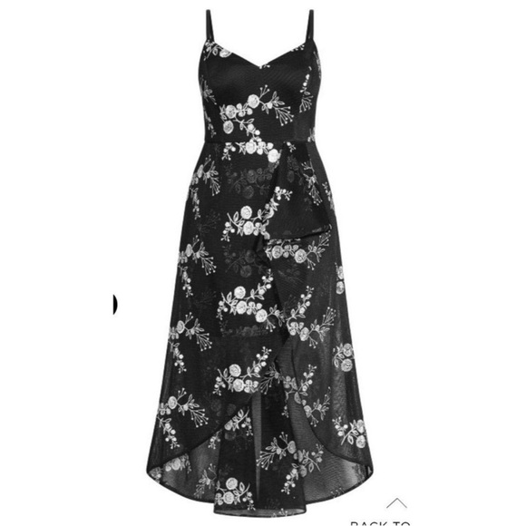 City Chic Black Dress - Picture 3 of 9